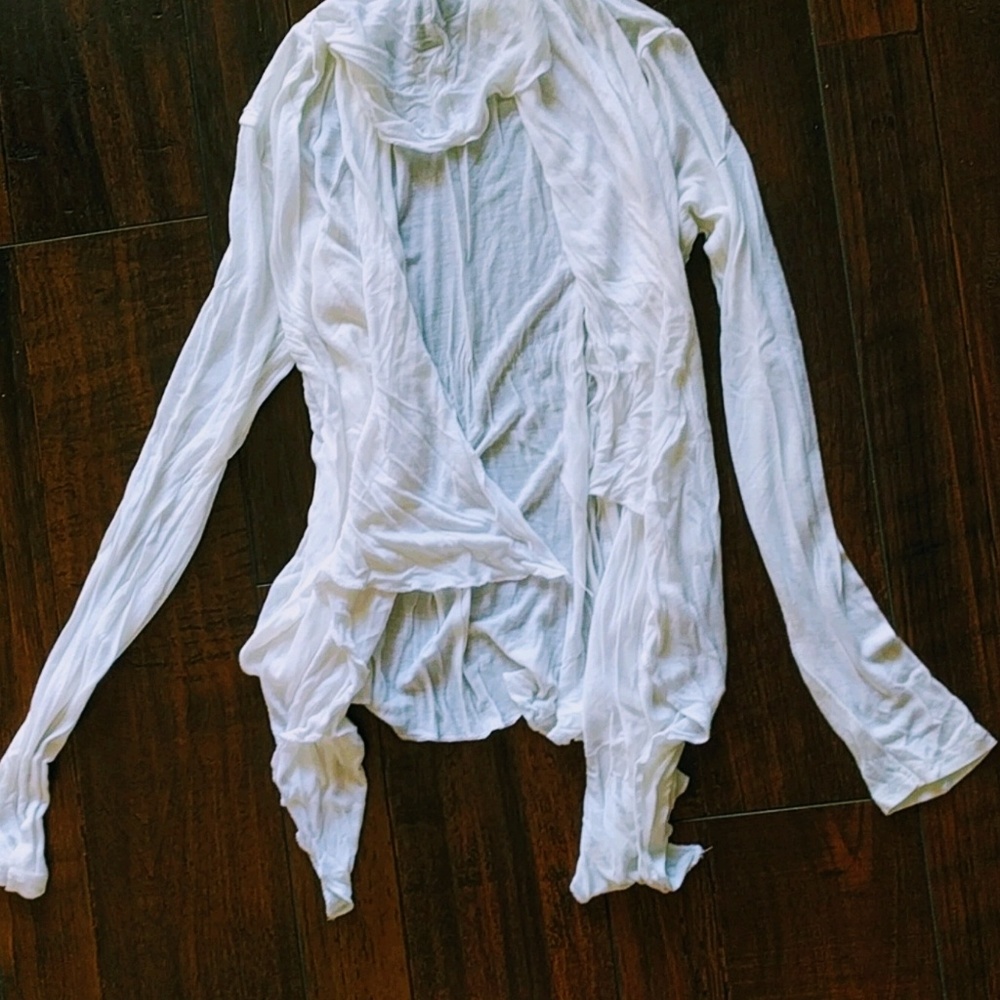 White soft flowing jacket